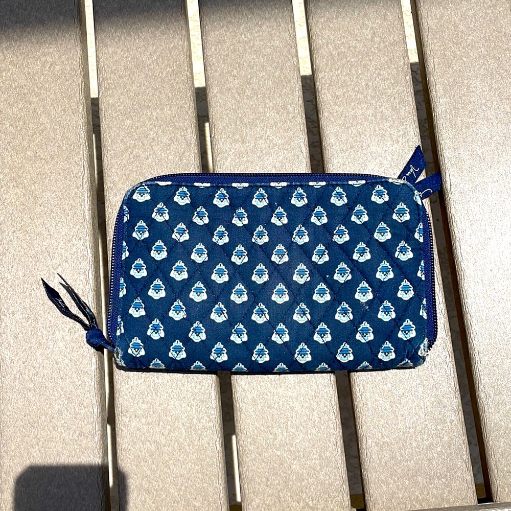 Vera Bradley large zip wallet/clutch. Feminine